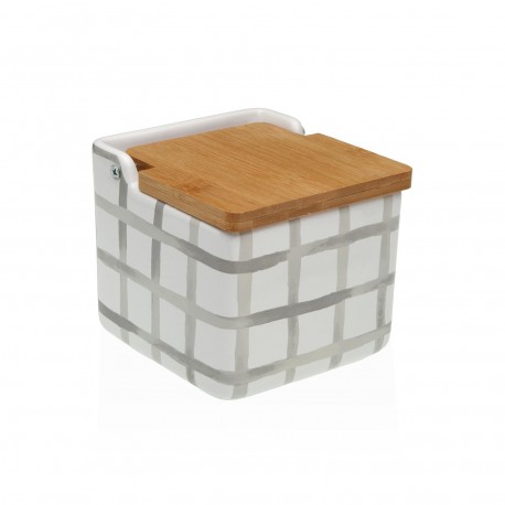 MILO SALT BOWL WITH BAMBOO LID