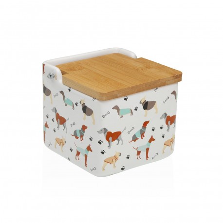 AMICO SALT BOWL WITH BAMBOO LID