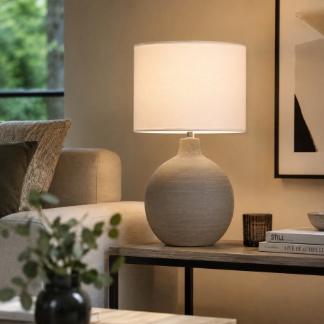 DEWAS BEIGE CERAMIC TABLE LAMP