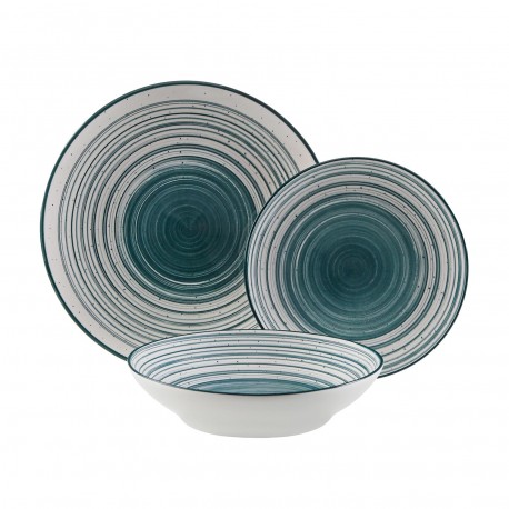 18-PIECE DINNER SET DARK BLUE NYLOR