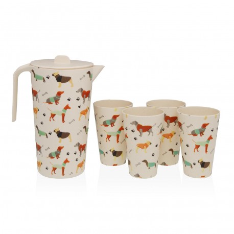 AMICO SET OF 4 GLASSES & JUG