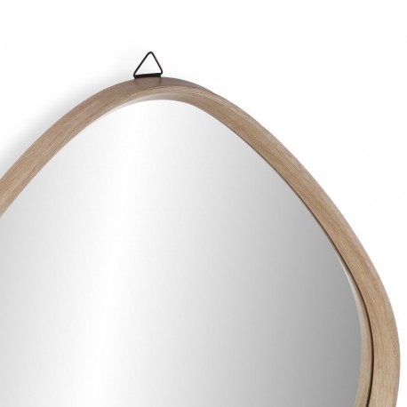 LIGHT BROWN WALL MIRROR