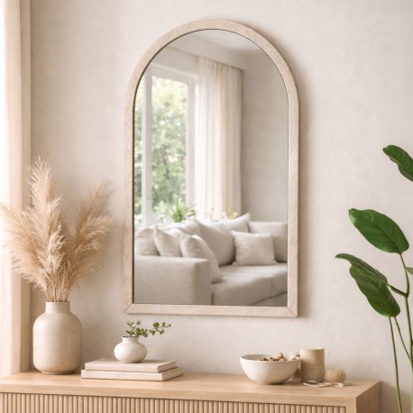 BEIGE WALL MIRROR