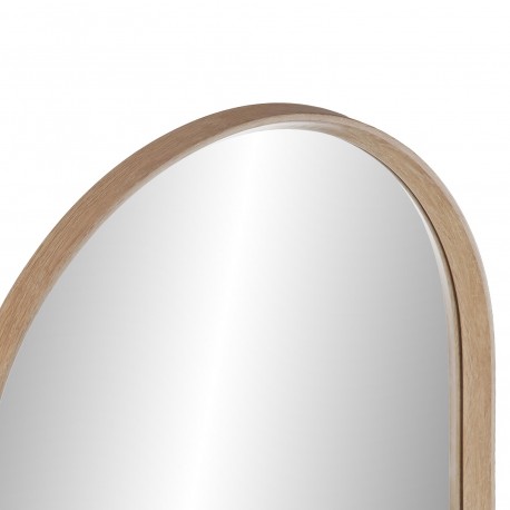 LIGHT BROWN WALL MIRROR