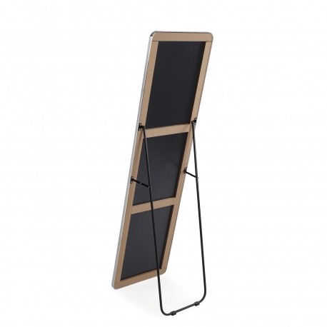 SILVER STANDING MIRROR WITH STAND