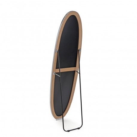 SILVER STANDING MIRROR WITH STAND