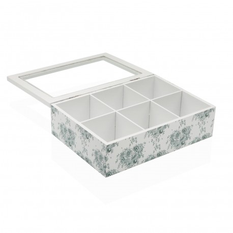 BEATRICE 6-COMPARTMENT TEA BOX