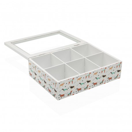 AMICO 6-COMPARTMENT TEA BOX