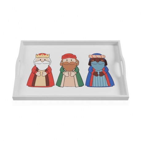 THREE WISE MEN WOODEN TRAY 45X30X5