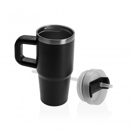 BLACK THERMAL MUG