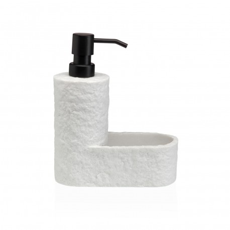 LUNA WHITE DISPENSER WITH SPONGE HOLDER