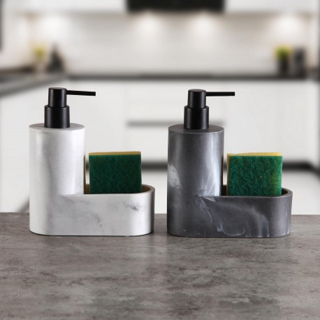 EVA WHITE DISPENSER WITH SPONGE HOLDER