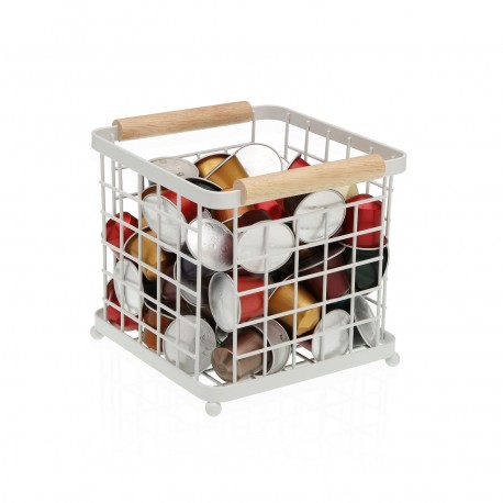 WHITE COFFEE CAPSULE BASKET
