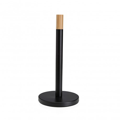 BLACK KITCHEN ROLL HOLDER