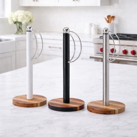 WHITE KITCHEN ROLL HOLDER