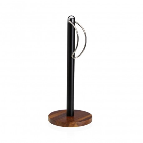 BLACK KITCHEN ROLL HOLDER