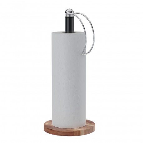 BLACK KITCHEN ROLL HOLDER