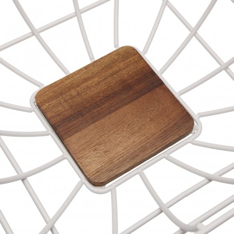 WHITE SQUARE FRUIT BASKET