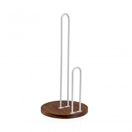 WHITE KITCHEN ROLL HOLDER