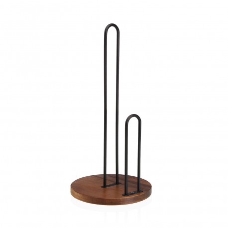 BLACK KITCHEN ROLL HOLDER
