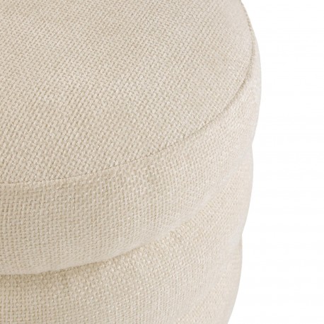 WHITE STORAGE POUFFE "SIRO"