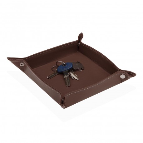 BROWN EMPTY POCKET TRAY 13X18