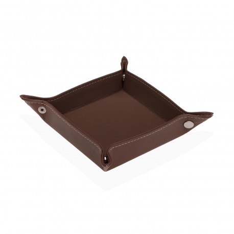 BROWN EMPTY POCKET TRAY 13X13