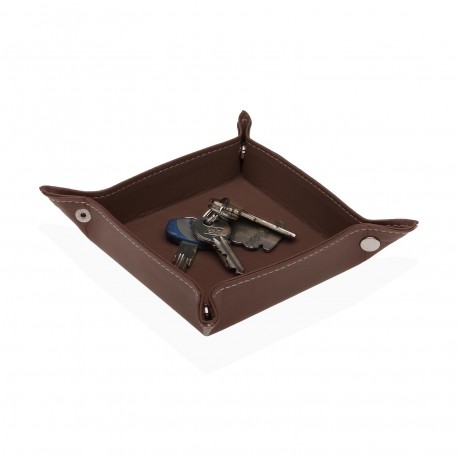 BROWN EMPTY POCKET TRAY 13X13