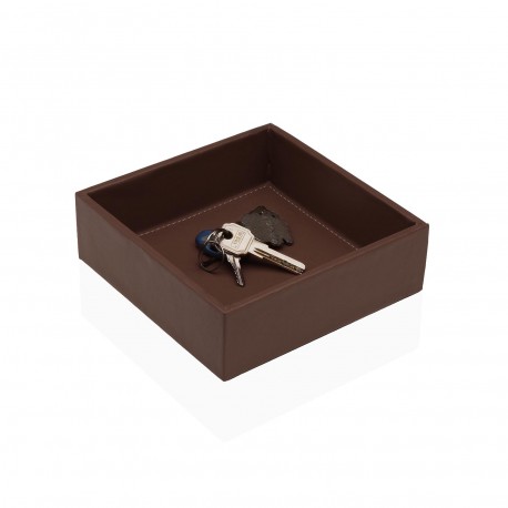 BROWN EMPTY POCKET TRAY 16X16