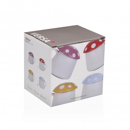 WHITE MUSHROOM LID CUP
