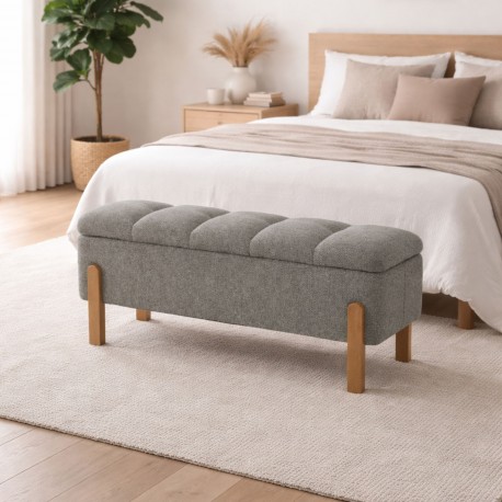 UPHOLSTERED STORAGE END BED BENCH