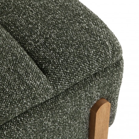 GREEN UPHOLSTERED STORAGE END BED BENCH