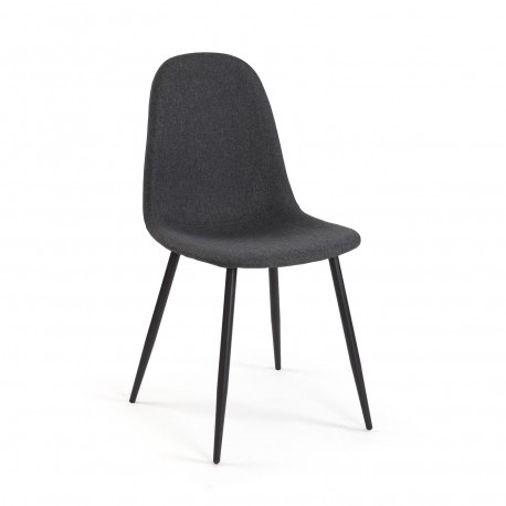 NORA DARK GREY DINING CHAIR