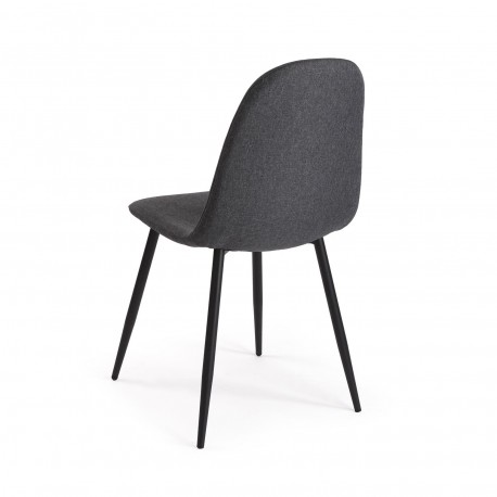 NORA DARK GREY DINING CHAIR