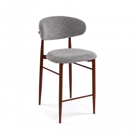 GREY ZOE BAR STOOL