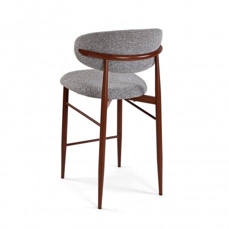 GREY ZOE BAR STOOL