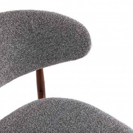 GREY ZOE BAR STOOL
