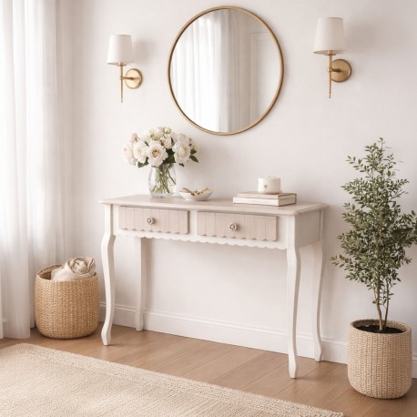 CONSOLE 2 DRAWERS AMELIE 108CM