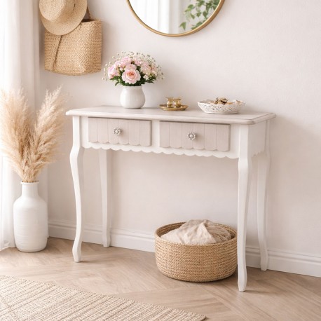 CONSOLE 2 DRAWERS AMELIE 90CM