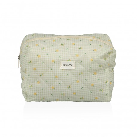 LARGE PETALS OLIVE POUCH