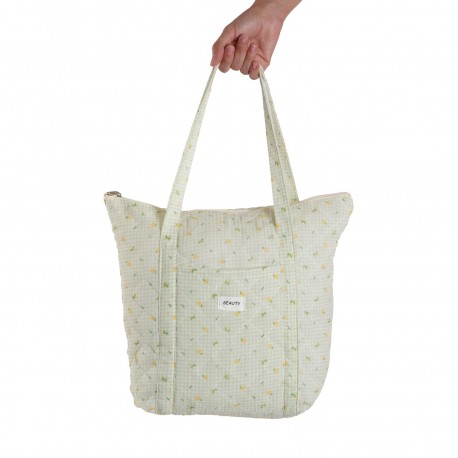 LARGE PETALS OLIVE BAG
