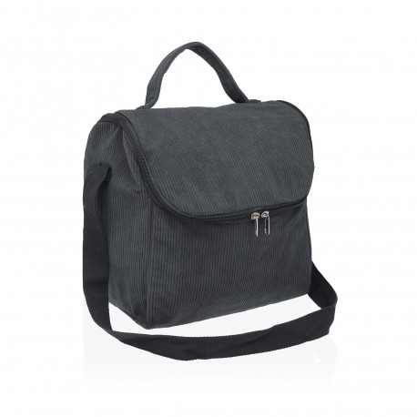 GREY CORDUROY "COZY" THERMAL BAG