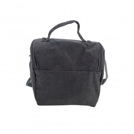 GREY CORDUROY "COZY" THERMAL BAG