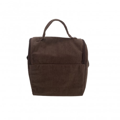 BROWN CORDUROY "COZY" THERMAL BAG