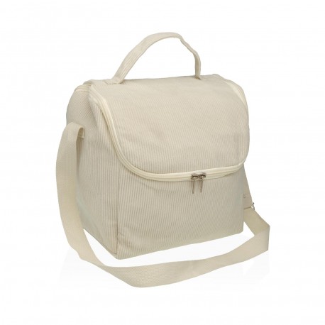 BEIGE CORDUROY "COZY" THERMAL BAG