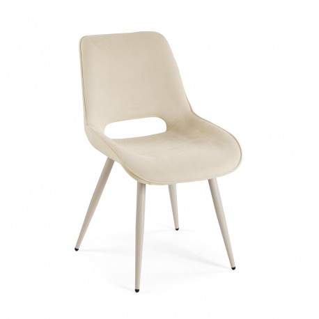 NILO WHITE UPHOLSTERED CHAIR