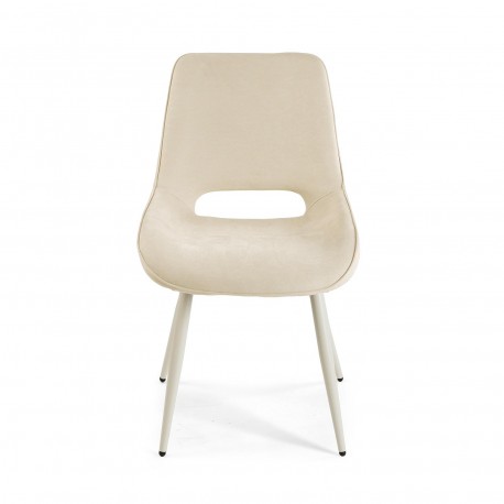 NILO WHITE UPHOLSTERED CHAIR