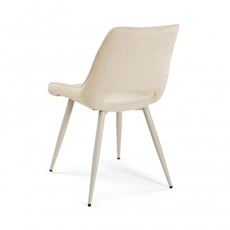 NILO WHITE UPHOLSTERED CHAIR