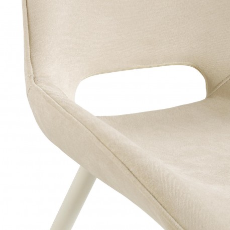 NILO WHITE UPHOLSTERED CHAIR