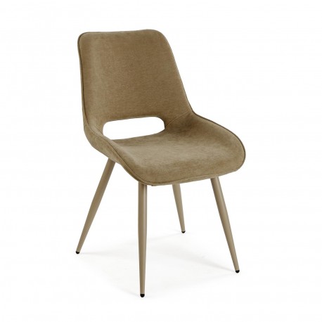 NILO BEIGE UPHOLSTERED CHAIR